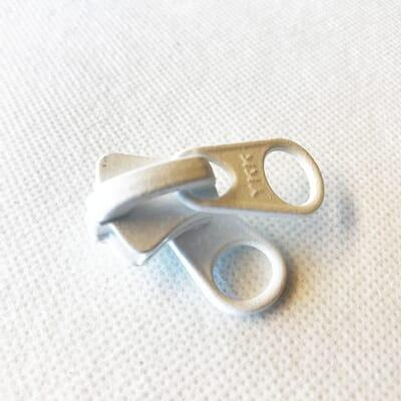 GLIDELÅSSKYVER KALESJE METALL DOBBEL STD YKK HVIT