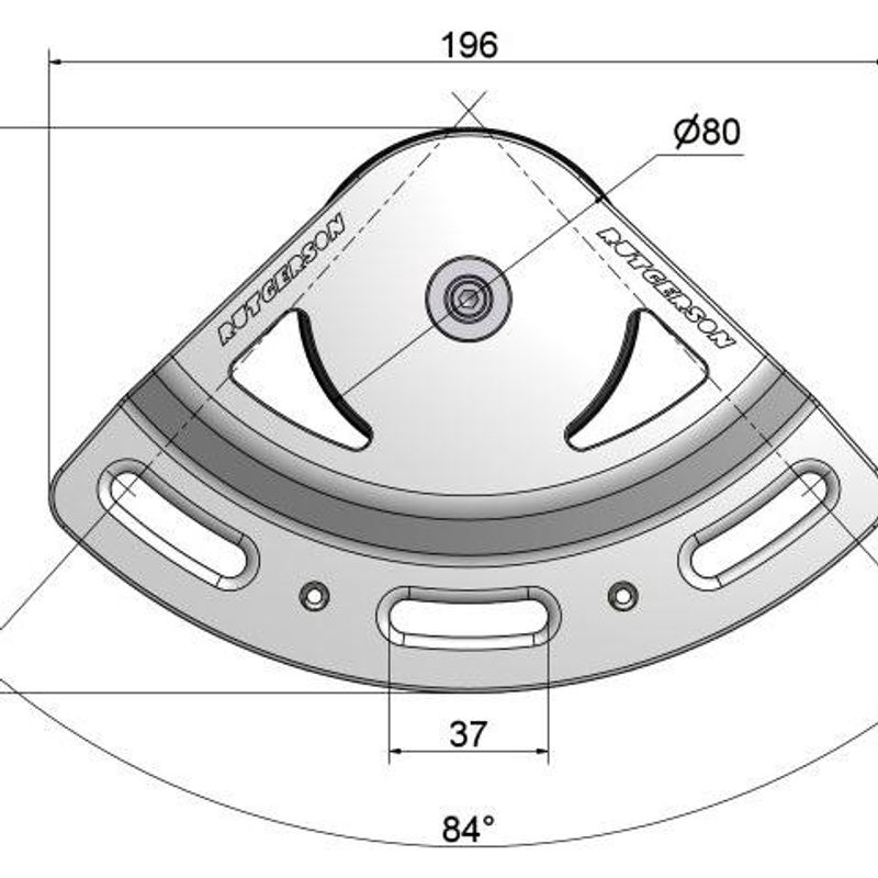 Clewblock 80 mm svart